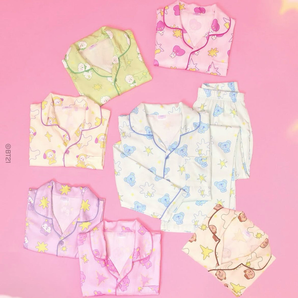 BT21 Official The Journey Pajama Set