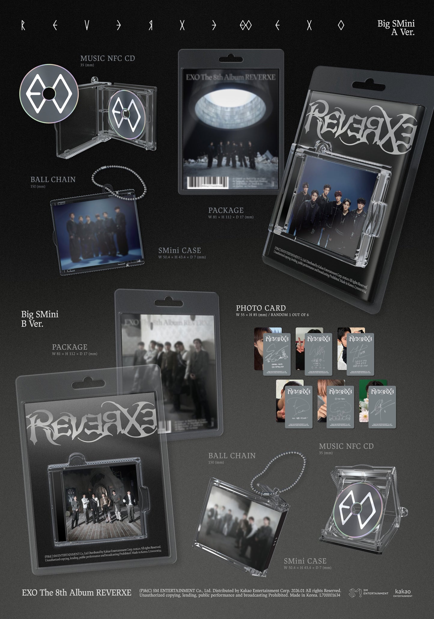 EXO - REVERXE 8th Album BIG SMINI Ver