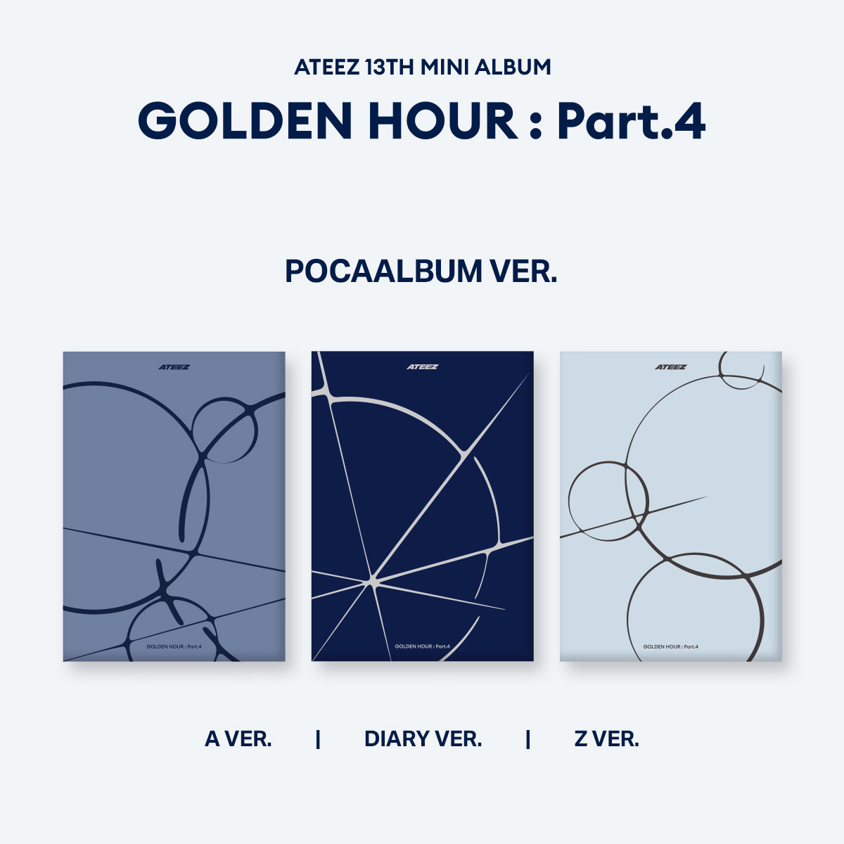 ATEEZ - 13th Mini Album ATEEZ GOLDEN HOUR : PART.4 (POCA Ver)
