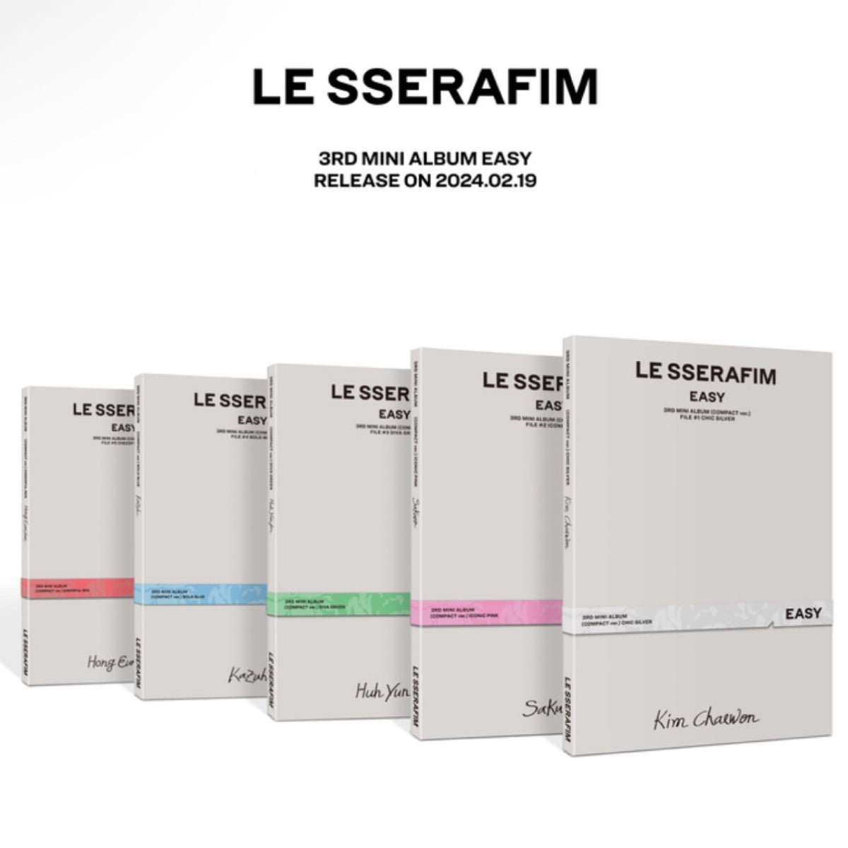 LE SSERAFIM - EASY 3rd Mini Album Compact Ver – K-STAR