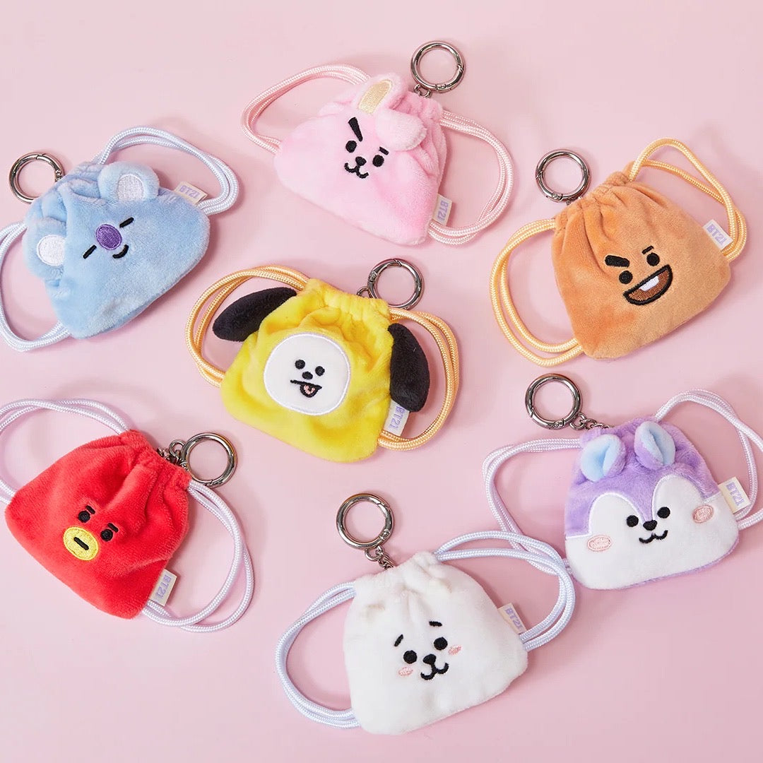 BT21 Official Big & Tiny String Backpack Keyring