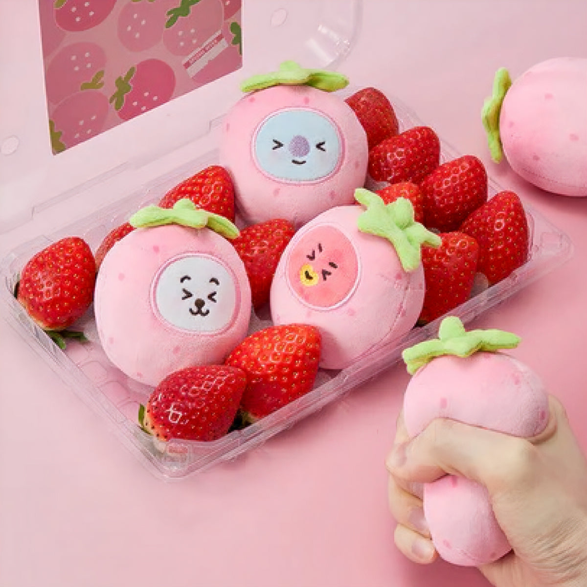 BT21 Official Strawberry Party Stress Ball