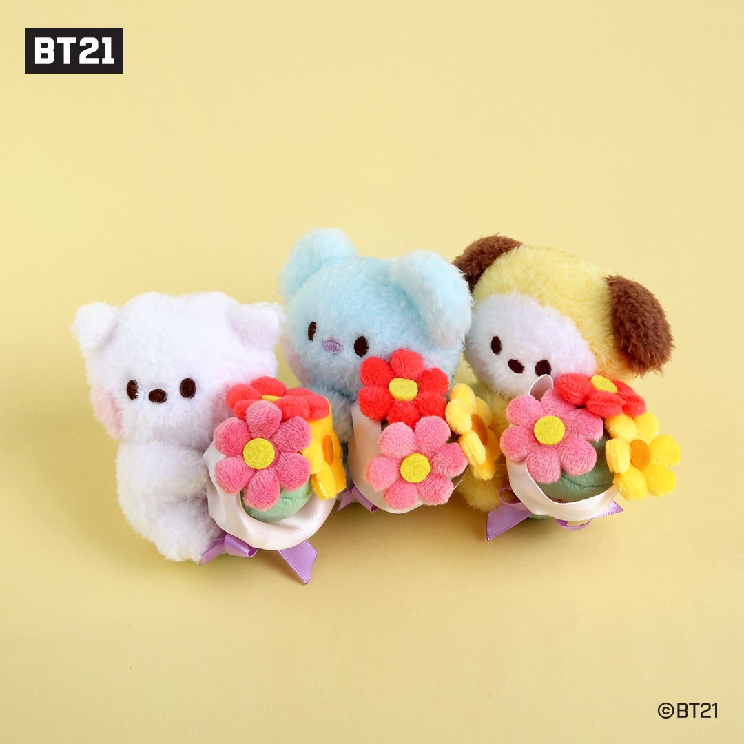 BT21 minini Official Bouquet Plush Keyring – K-STAR