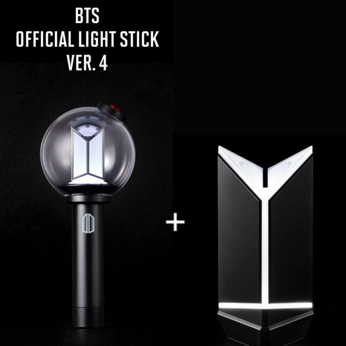 BTS OFFICIAL LIGHT STICK VER.4 + CRADLE SET