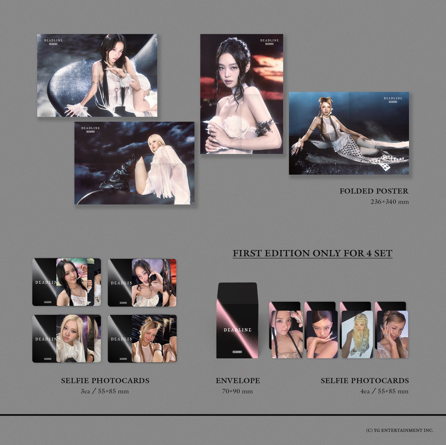 BLACKPINK - DEADLINE 3rd Mini Album SILVER Ver.
