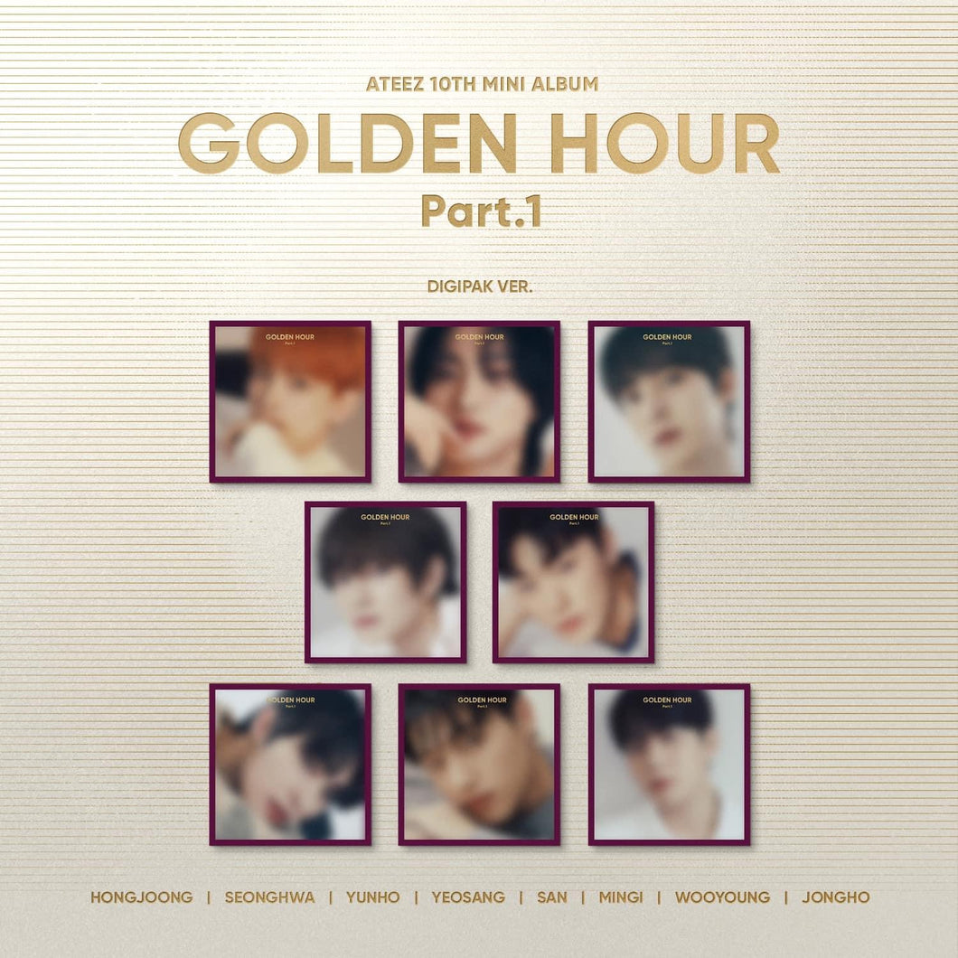 ATEEZ - 10th Mini Album GOLDEN HOUR Part. 1 Digipack Version