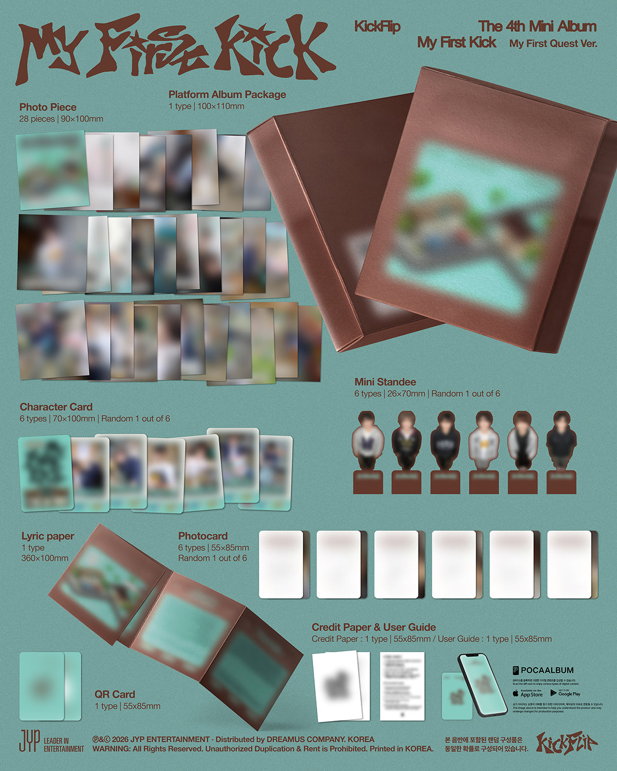KICKFLIP - MY FIRST KICK 4th Mini Album MY FIRST QUEST Ver