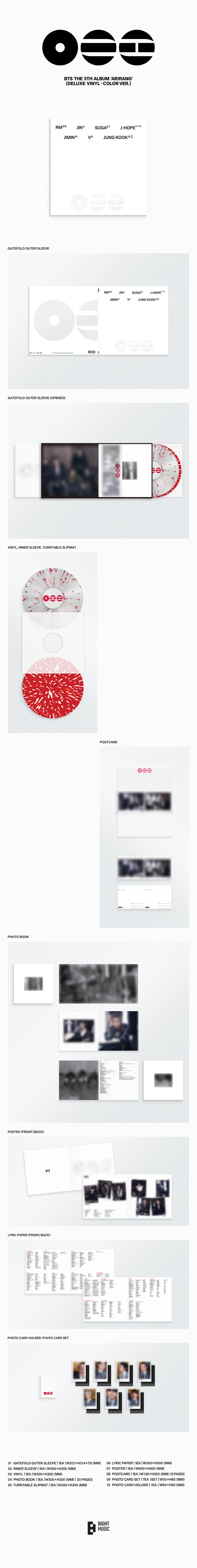 BTS - ARIRANG 5th Album DELUXE VINYL Ver.