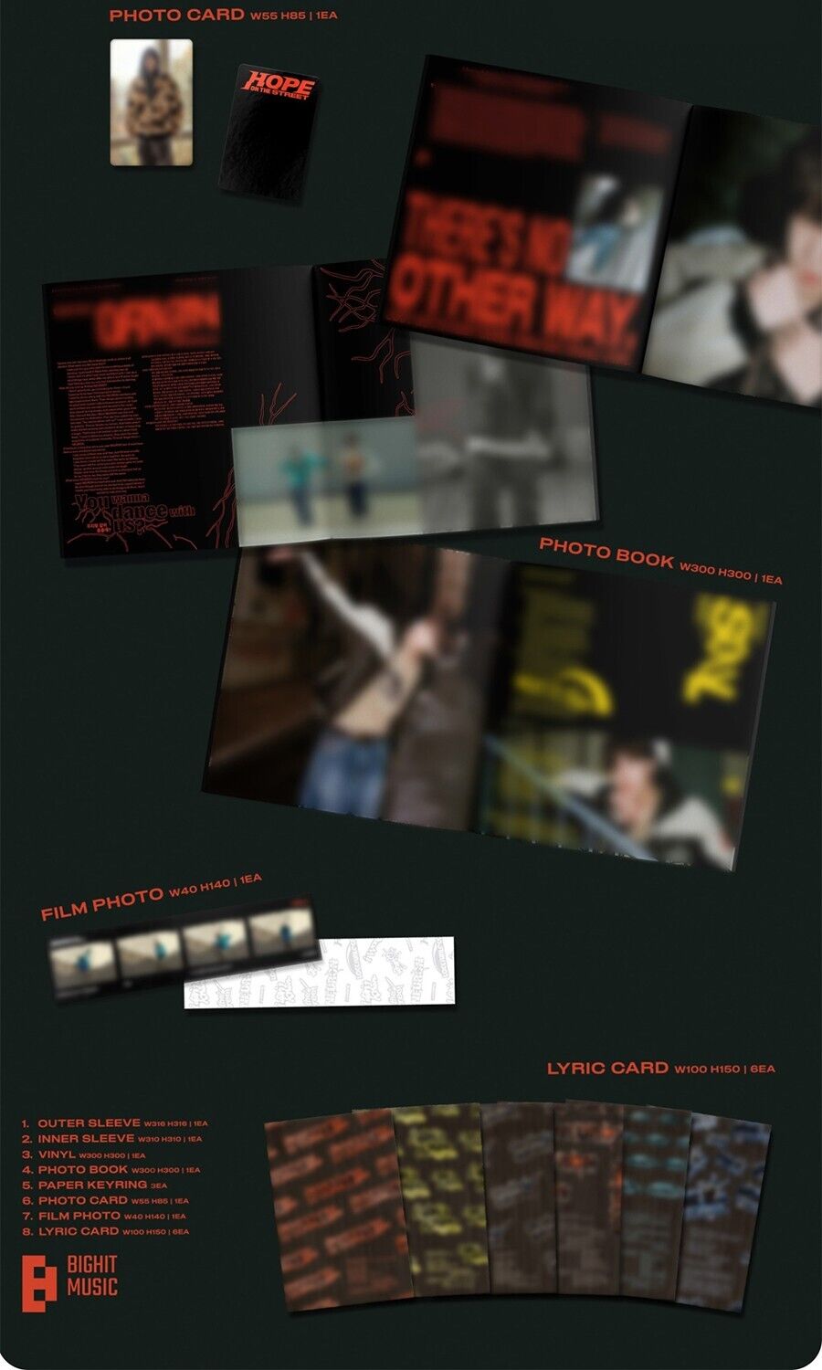 BTS J-HOPE - HOPE ON THE STREET Vol.1 Vinyl LP Version