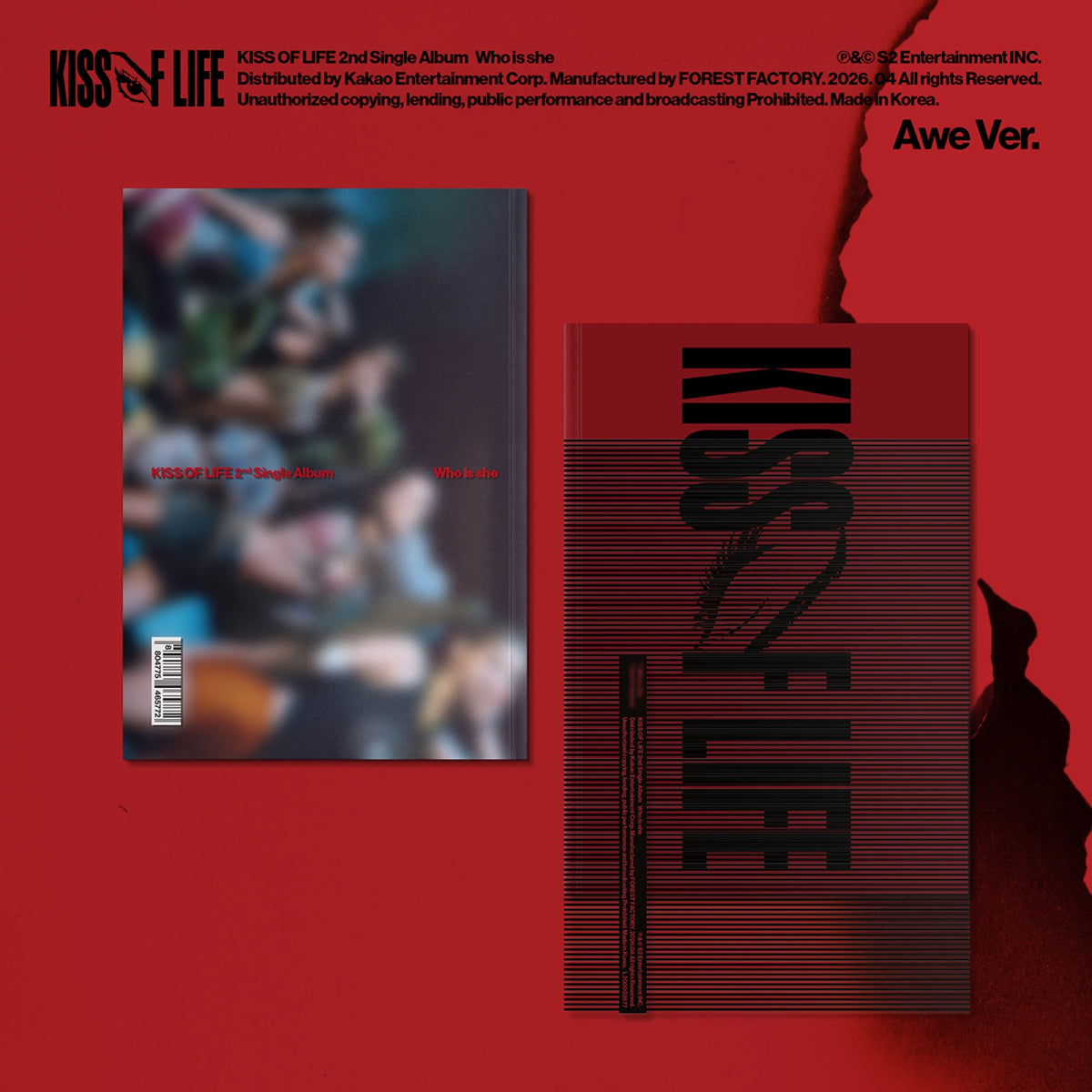 KISS OF LIFE - WHO IS SHE 2nd Single Album AWE Ver