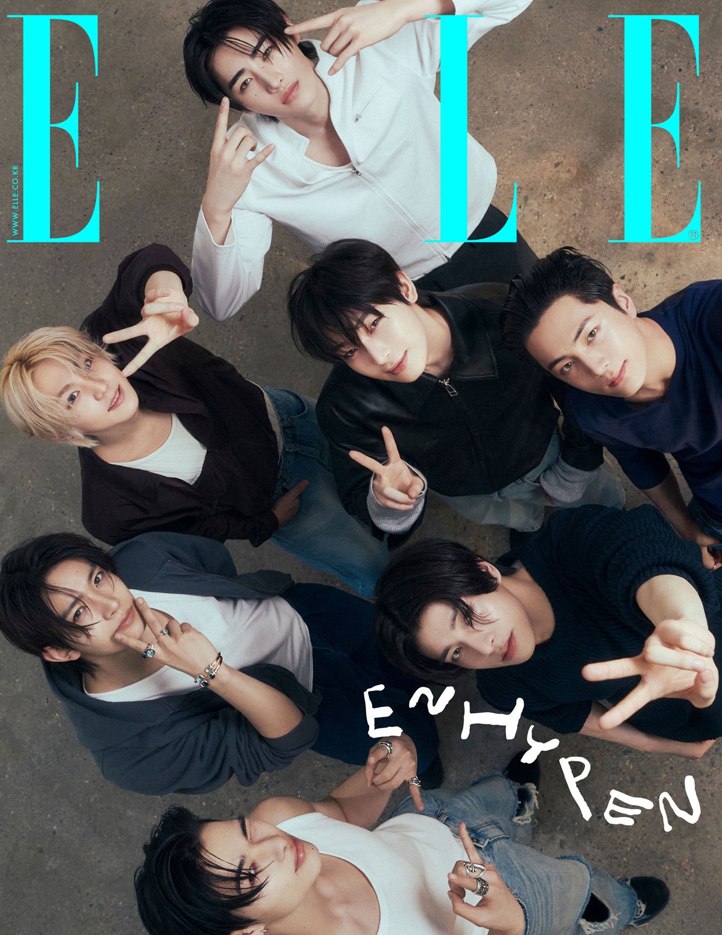 ELLE Korea Magazine ENHYPEN April 2025