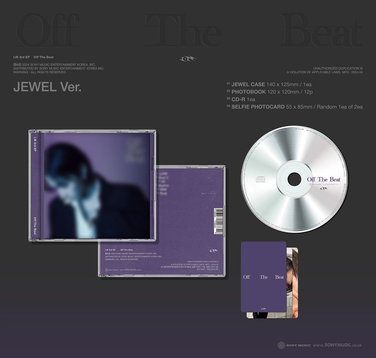 MONSTA X I.M - OFF THE BEAT 3rd Album Jewel Ver