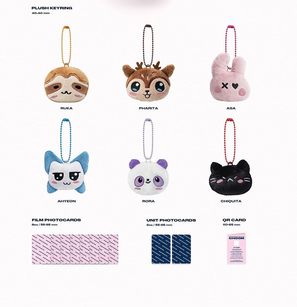 BABYMONSTER - CHOOM 3rd Mini Album PLUSH KEYRING Ver