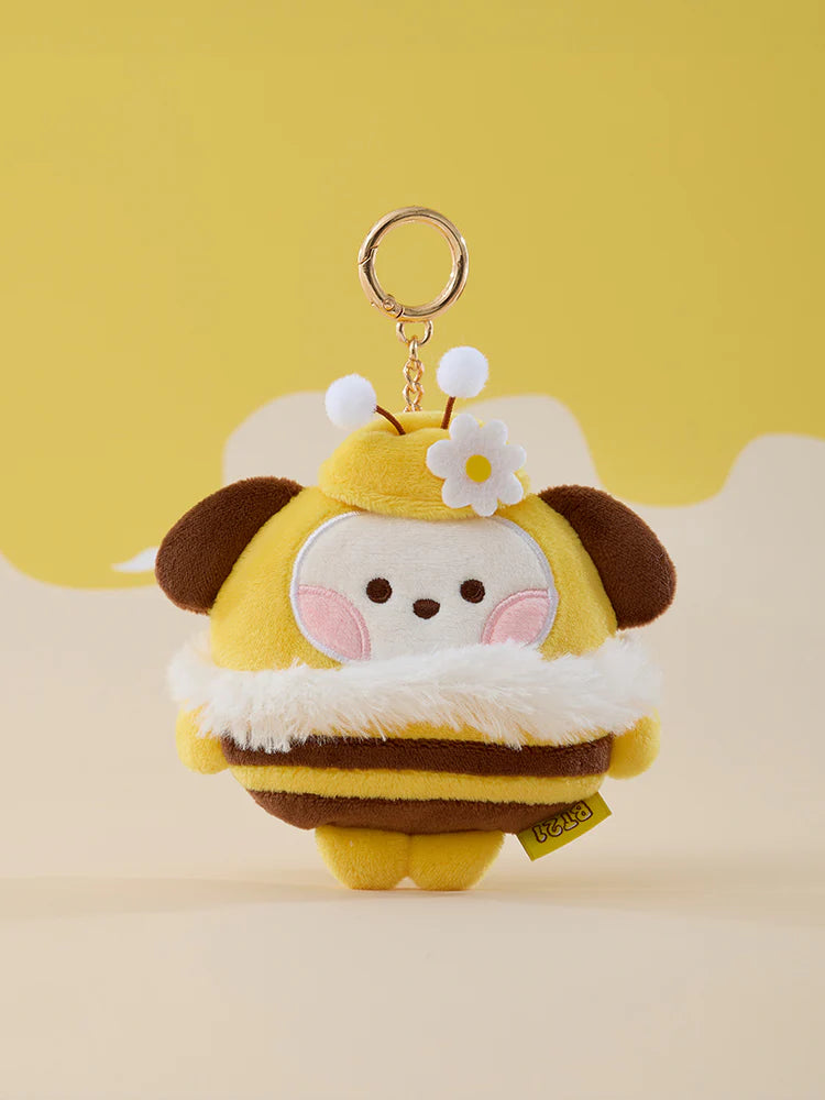 BT21 minini Official HONEY BEE Measuring Tape Keyring