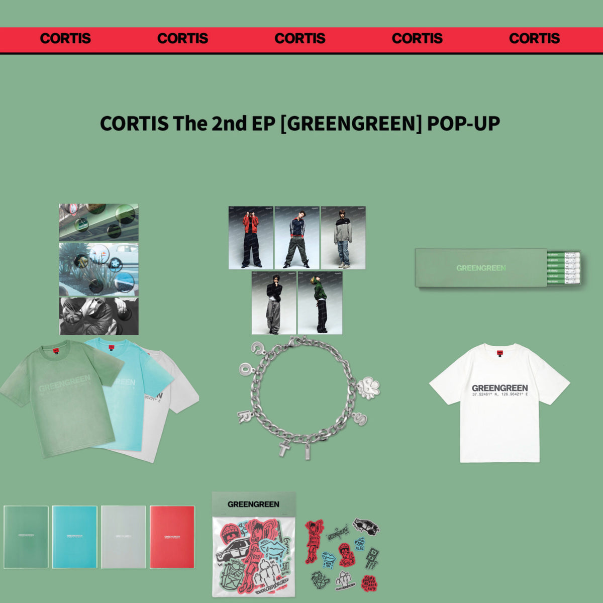 CORTIS GREENGREEN リリースパーティー グッズ CORTIS GREENGREEN POP-UP Store Official MD – K-STAR