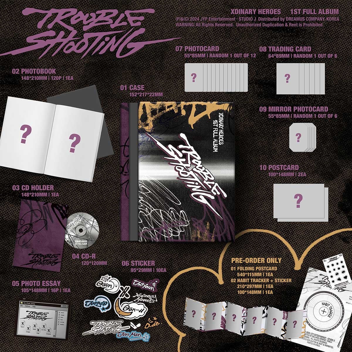XDINARY HEROES - TROUBLESHOOTING 1st Album ( You Can Choose Ver. )
