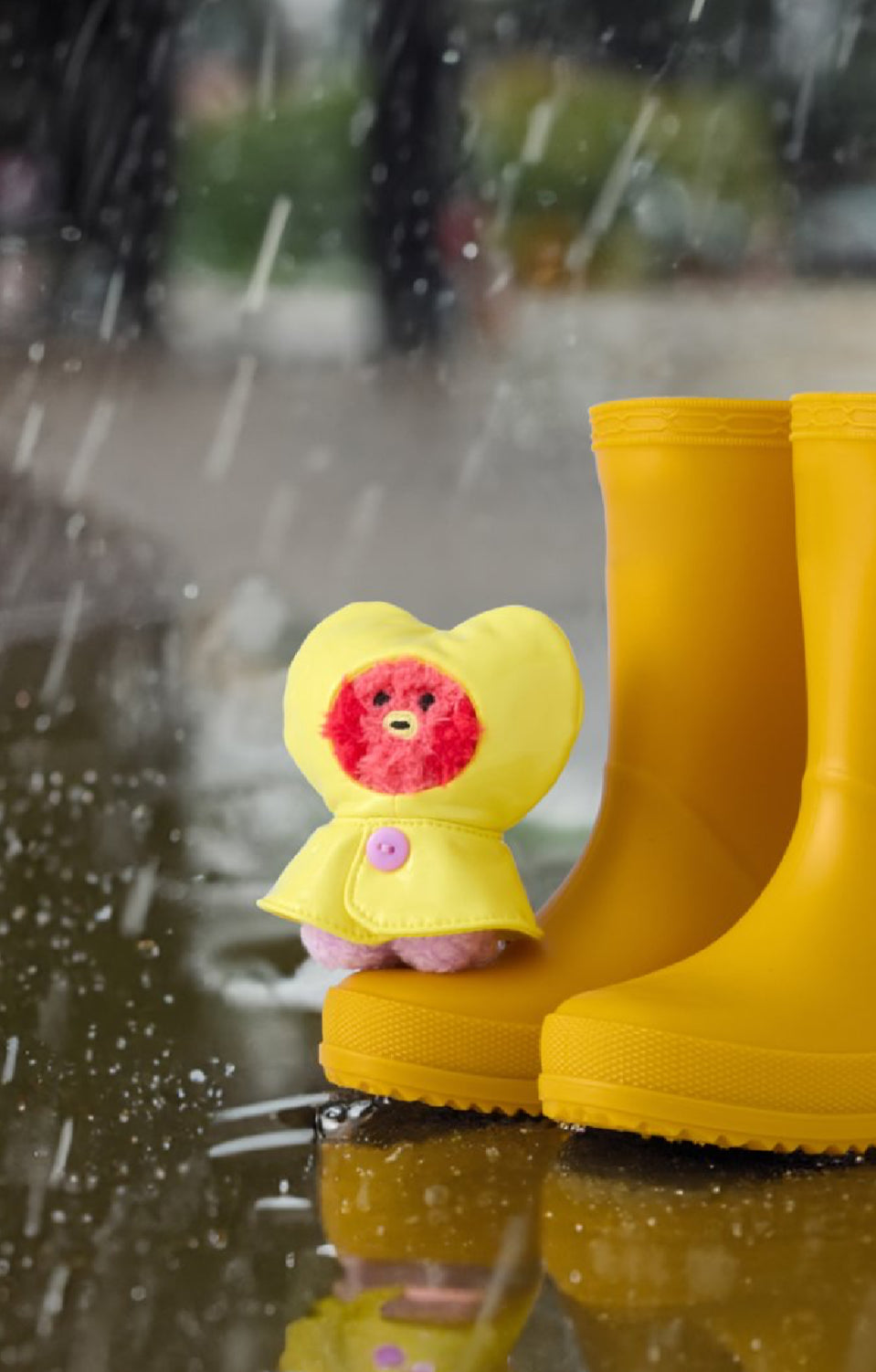 BT21 mini minini Official Rainy Day Plush Keyring
