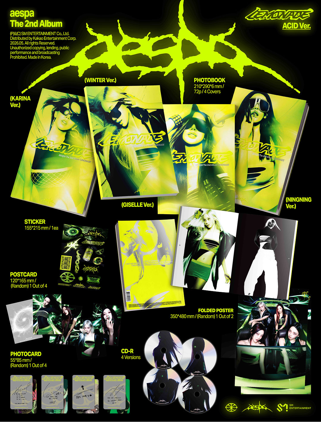 aespa - LEMONADE 2nd Album ACID Ver