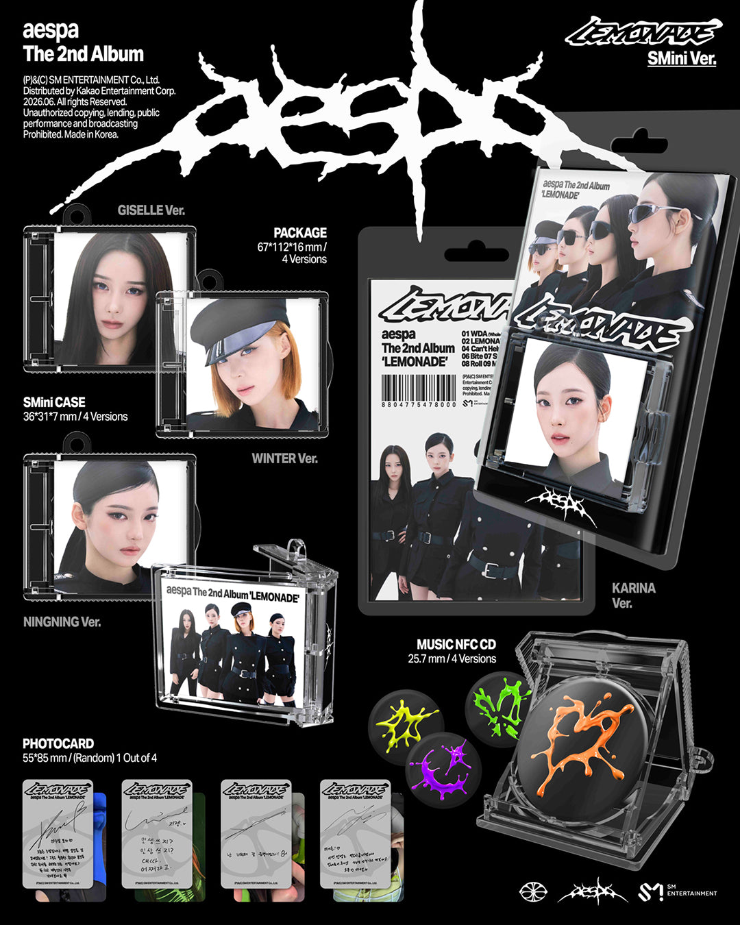 aespa - LEMONADE 2nd Album SMini Ver