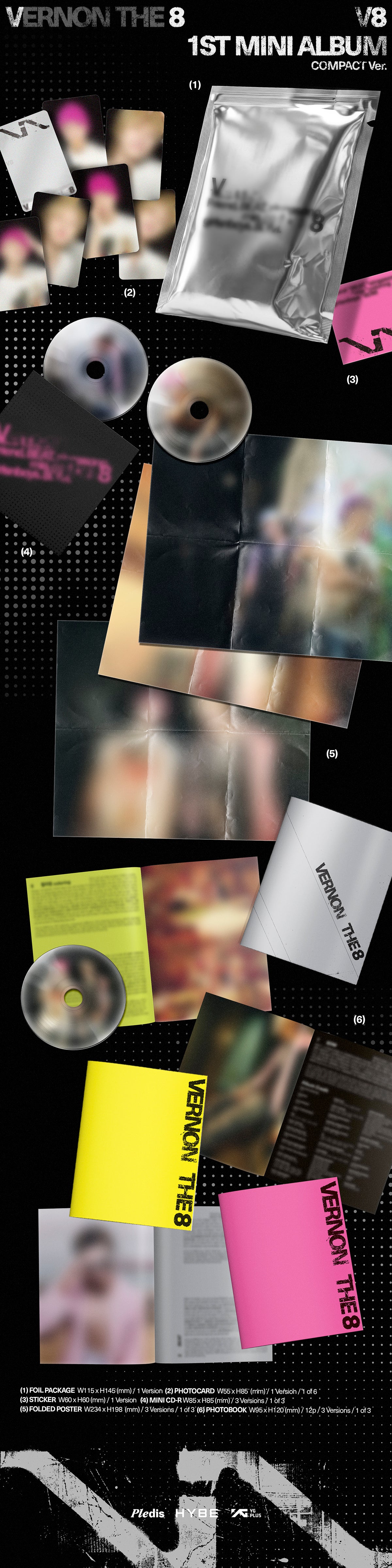 SEVENTEEN VERNON - V8 1st Mini Album COMPACT Ver