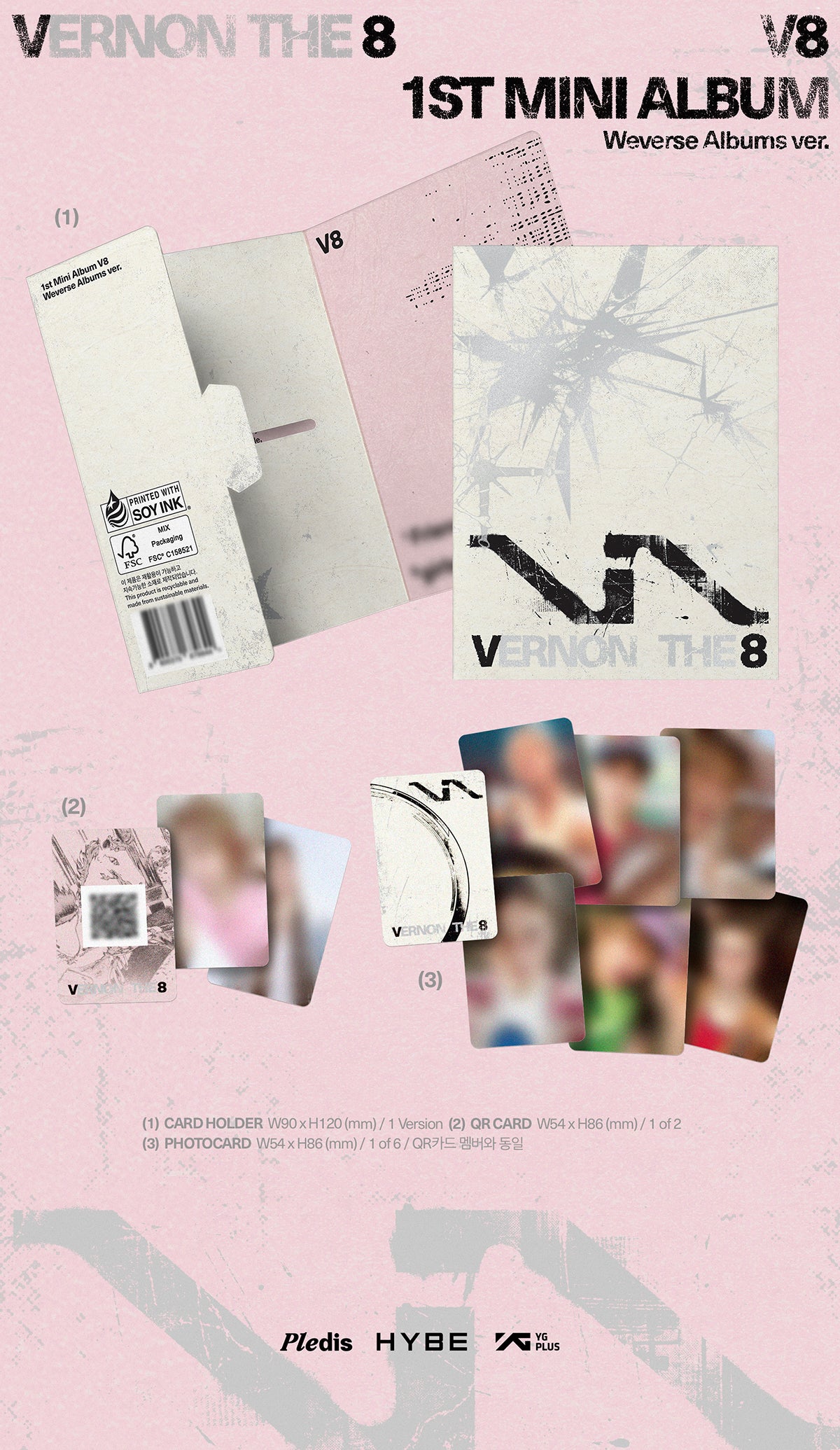 SEVENTEEN VERNON - V8 1st Mini Album WEVERSE Ver