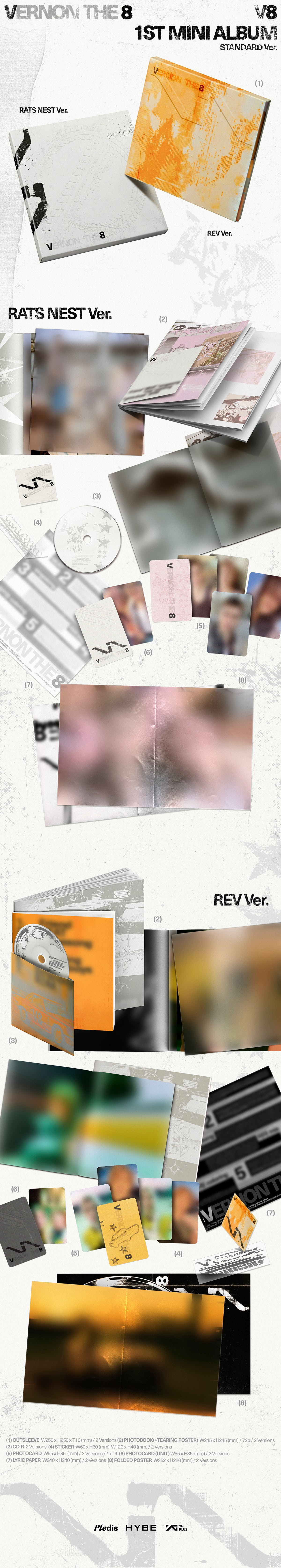 SEVENTEEN VERNON - V8 1st Mini Album