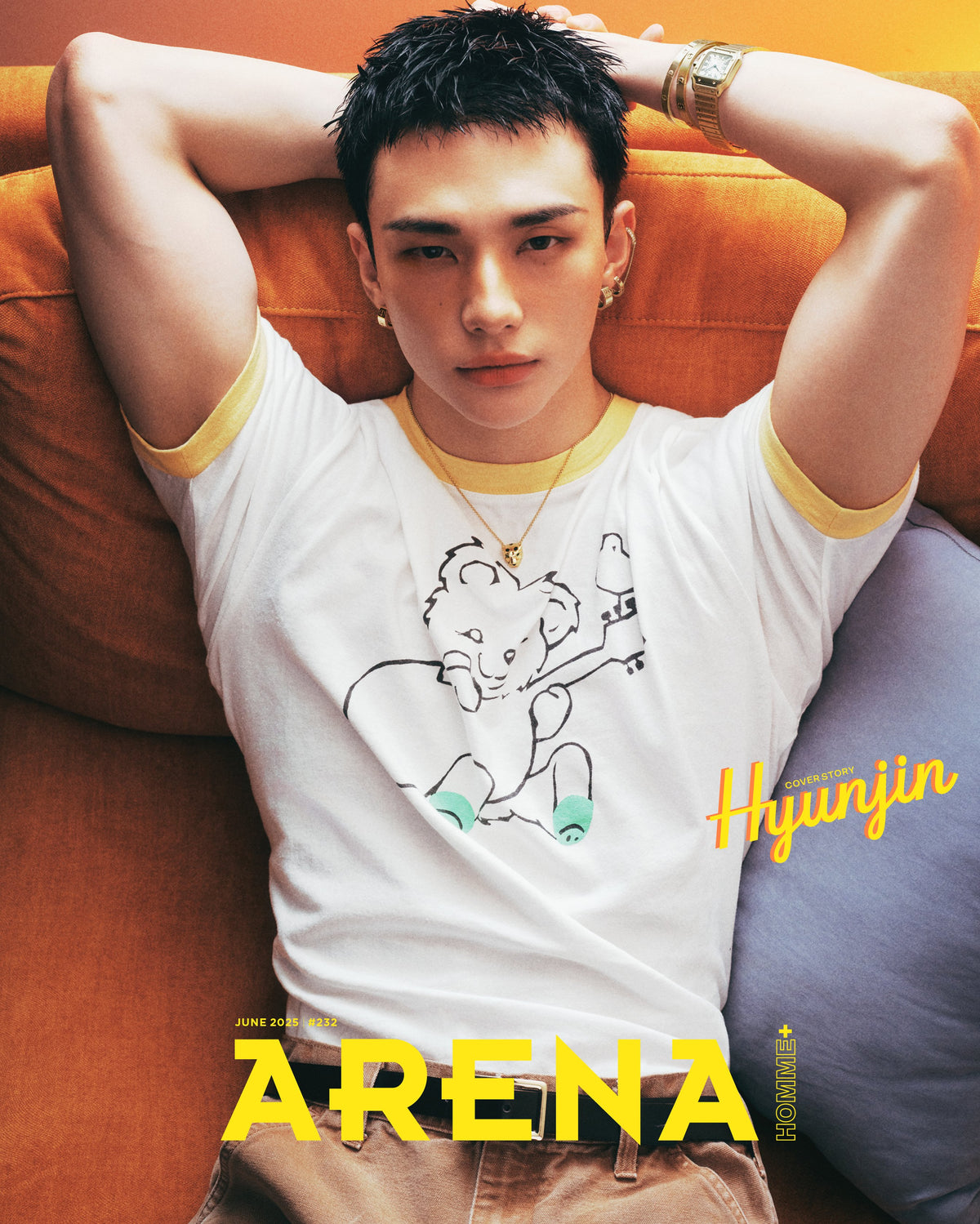 ARENA HOMME Korea Magazine - STRAY KIDS HYUNJIN June 2025