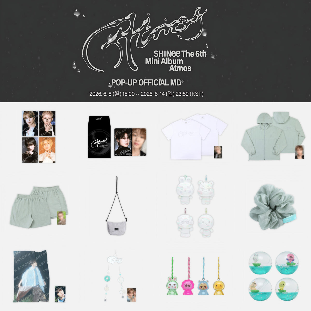 SHINee ミニマルズ SHINee 6th Mini Album ATMOS Official MD (Pre-Order MID AUGUST 2026