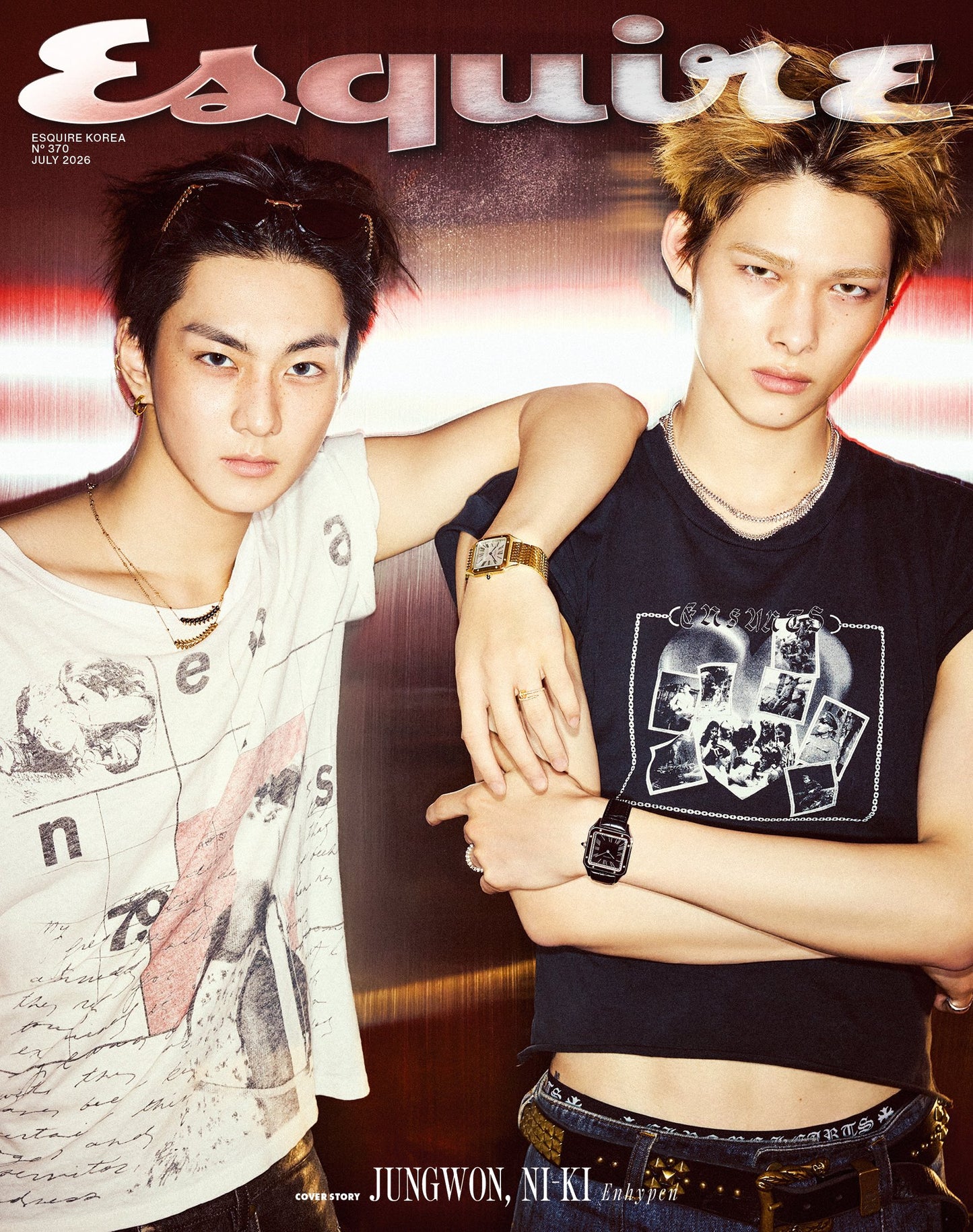 ESQUIRE KOREA - ENHYPEN JUNGWON NI-KI Cover Magazine July 2026