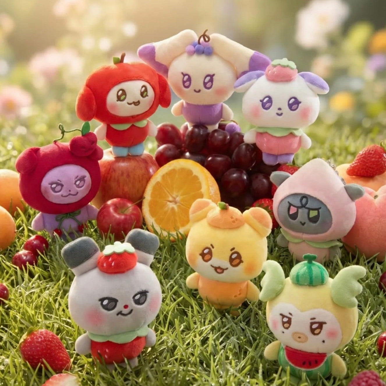 ATEEZ x Line Friends Official MIGHTEEZ Plush Doll FRUIT FAIRY Ver