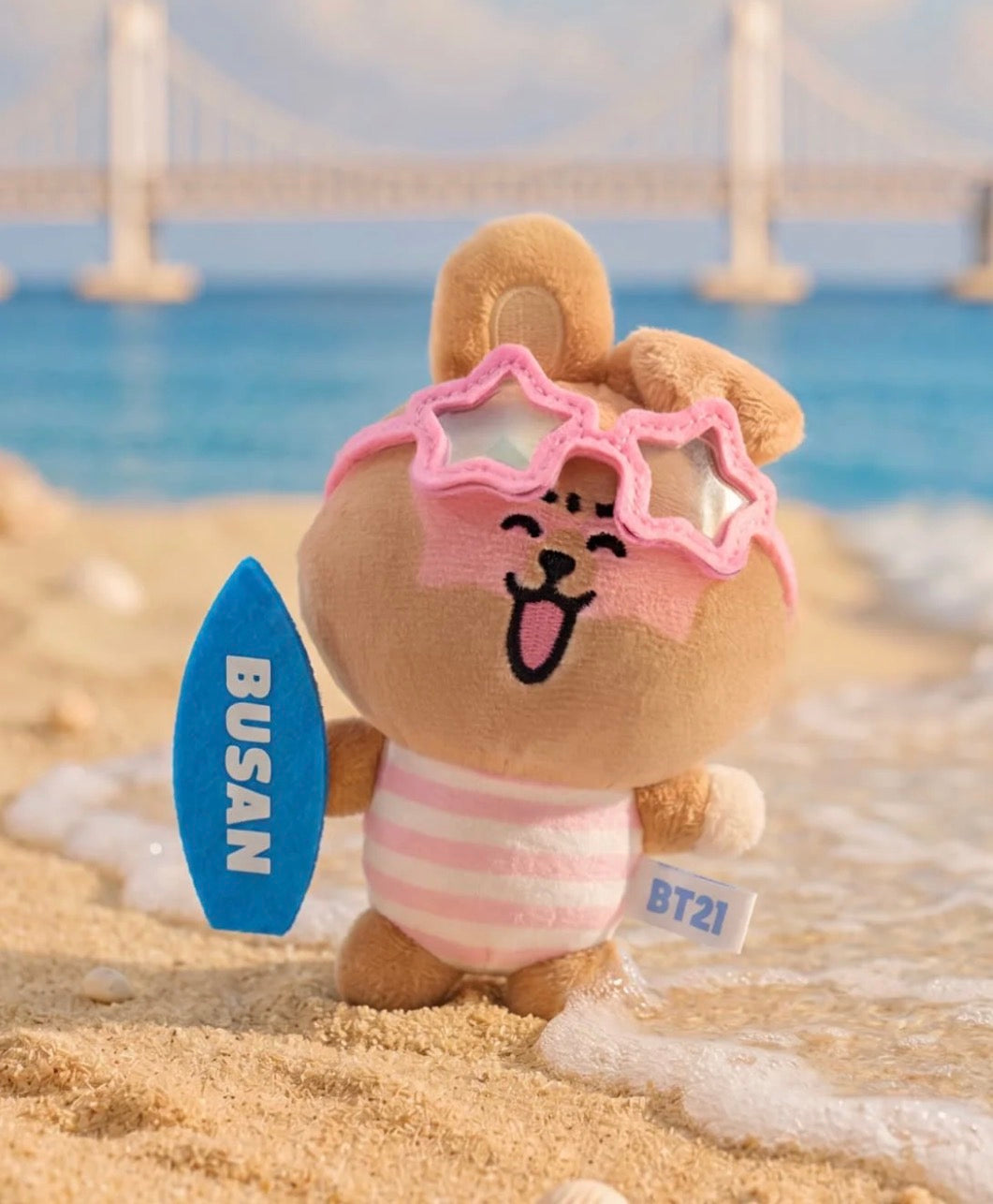 BT21 Official BUSAN VACATION Plush Keyring (Pre-Order)