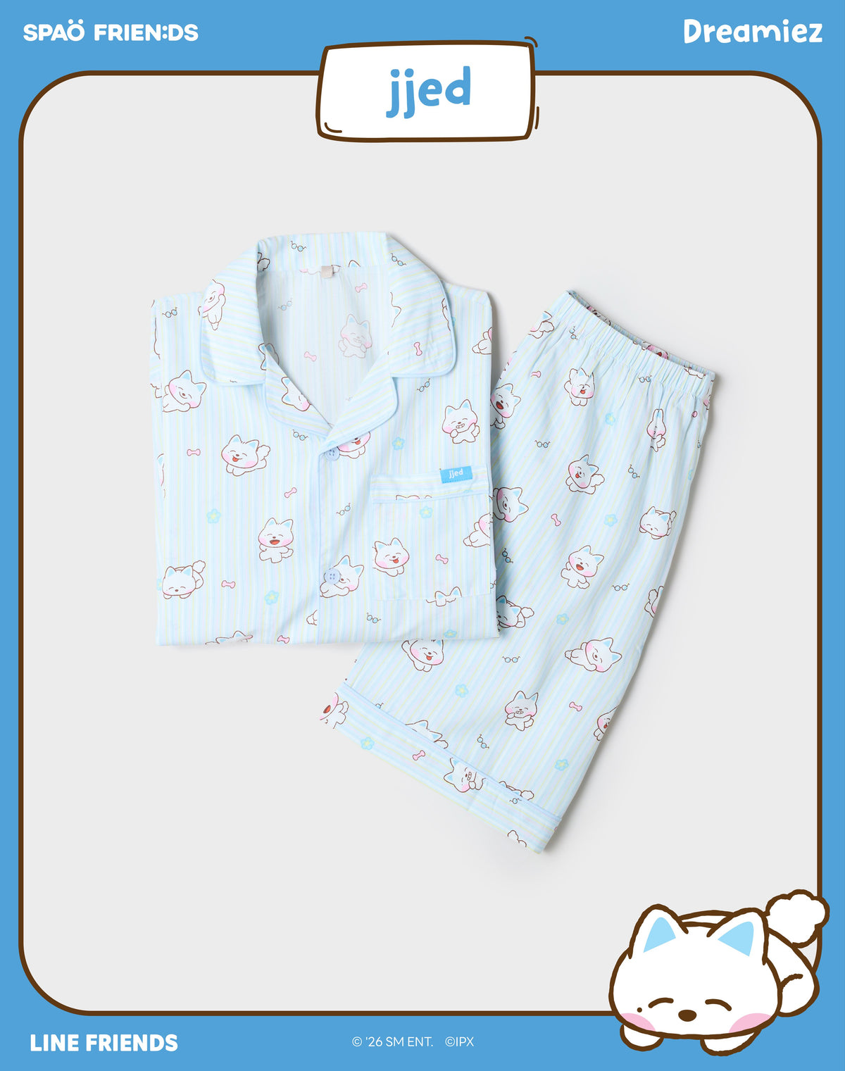 SPAO x DREAMIEZ Collection Official MD SHORT SLEEVE PAJAMA SET (PRE ORDER AUGUST 2026)