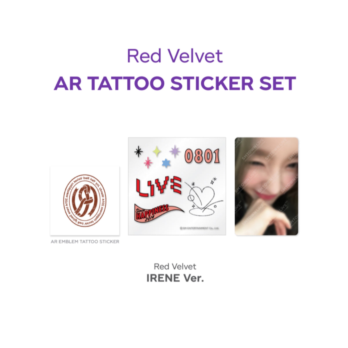 Beyond LIVE SMTOWN LIVE 2022 : AR TATTOO Sticker + Photo Card Set