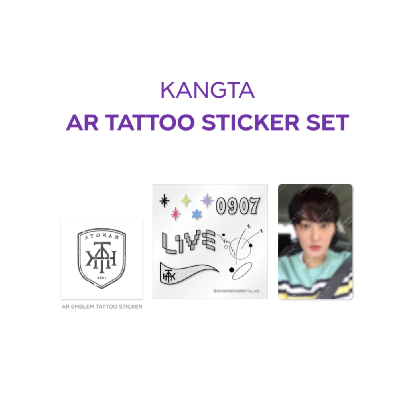 Beyond LIVE SMTOWN LIVE 2022 : AR TATTOO Sticker + Photo Card Set