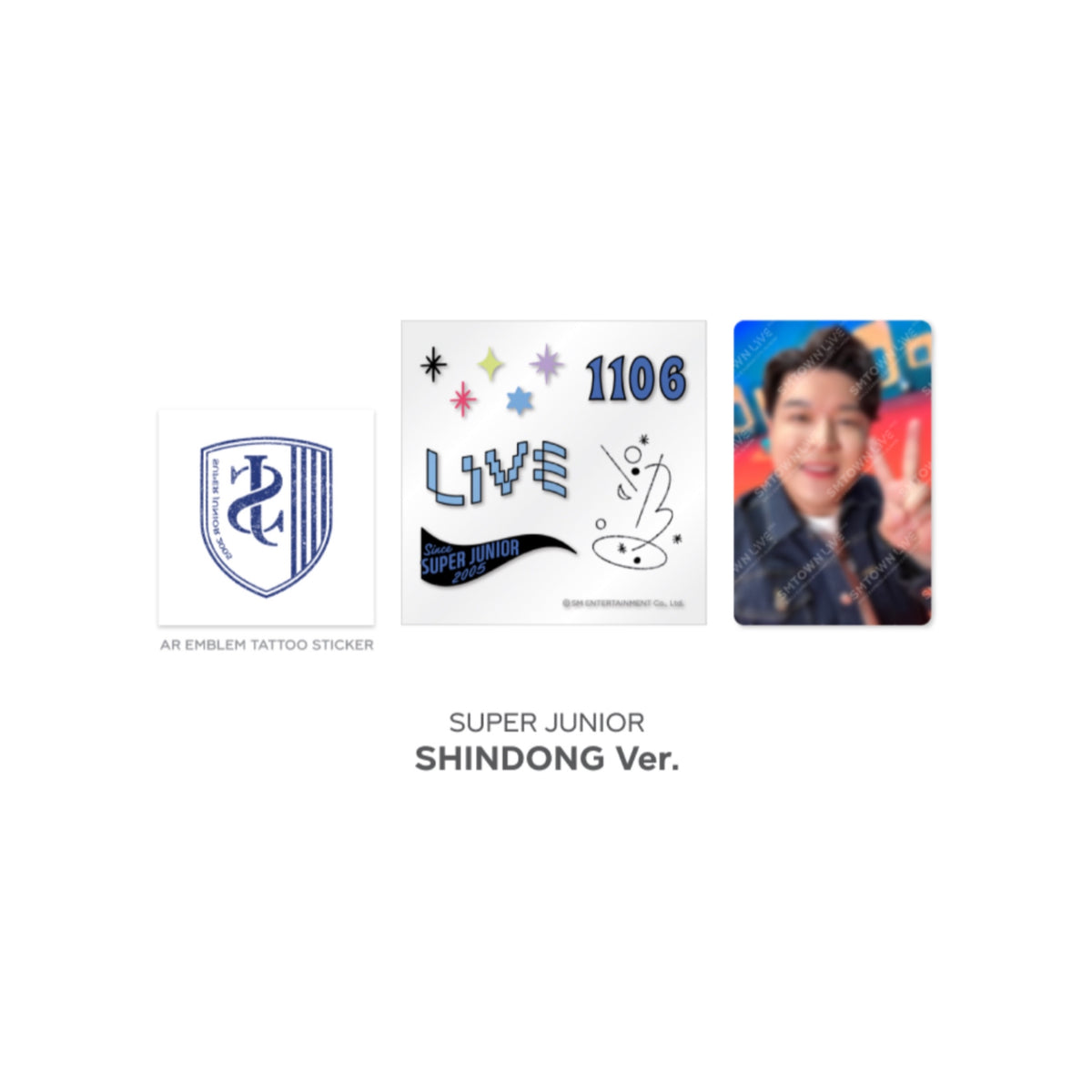 Beyond LIVE SMTOWN LIVE 2022 : AR TATTOO Sticker + Photo Card Set