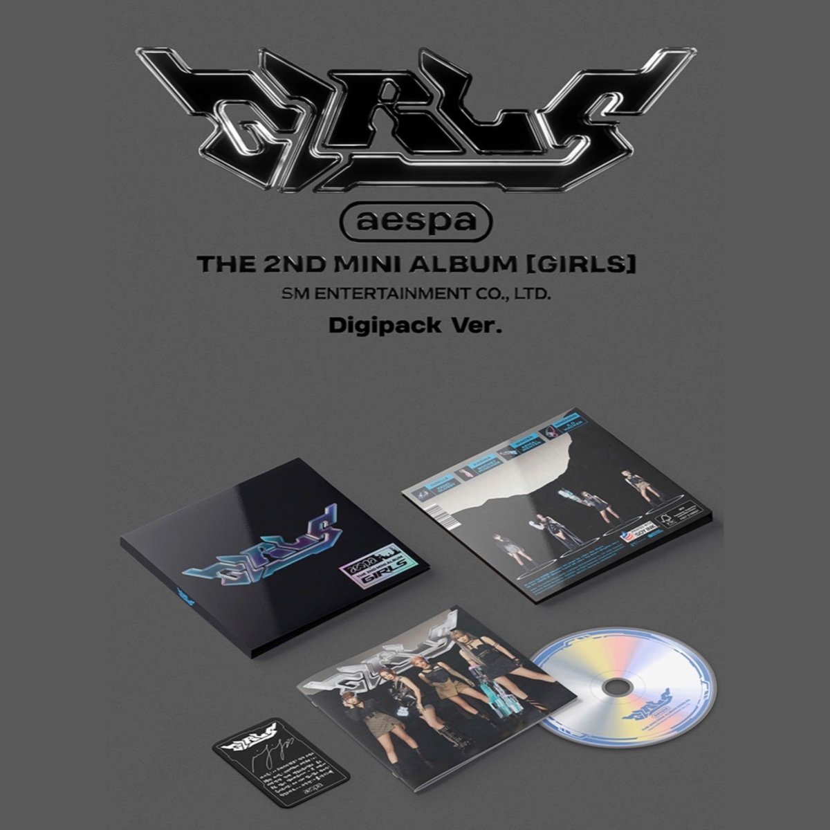 aespa 2nd Mini Album Girls 3種 トレカ付き aespa The 2nd Mini Album『Girls』