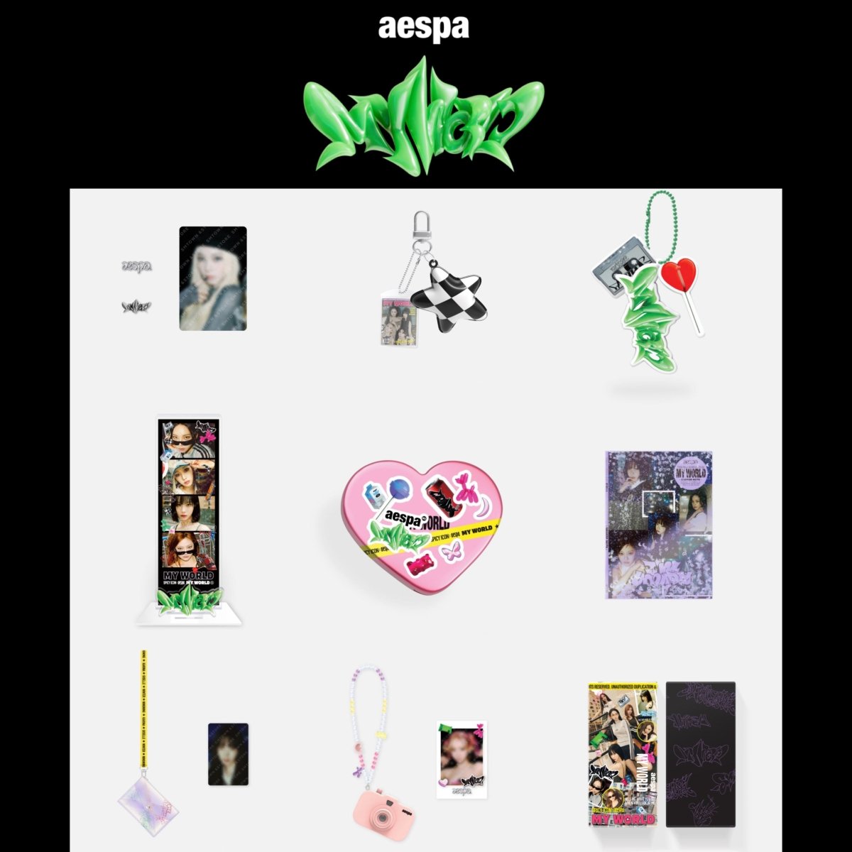 aespa - MY WORLD 3rd Mini Album Official MD – K-STAR