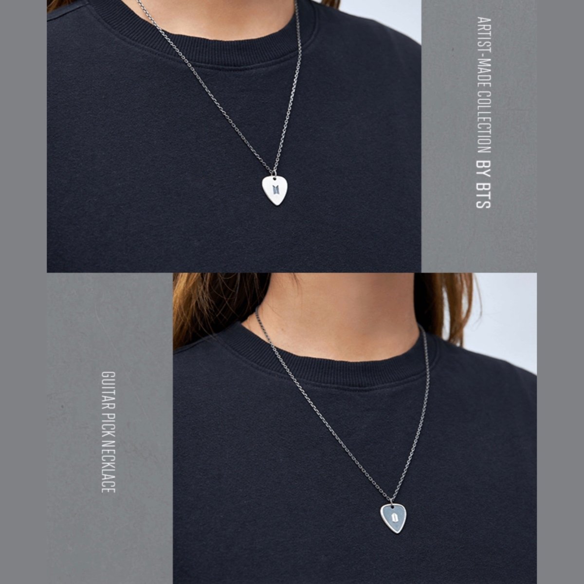 【即納在庫】[SUGA] GUITAR PICK NECKLACE BLACK アイドルグッズ