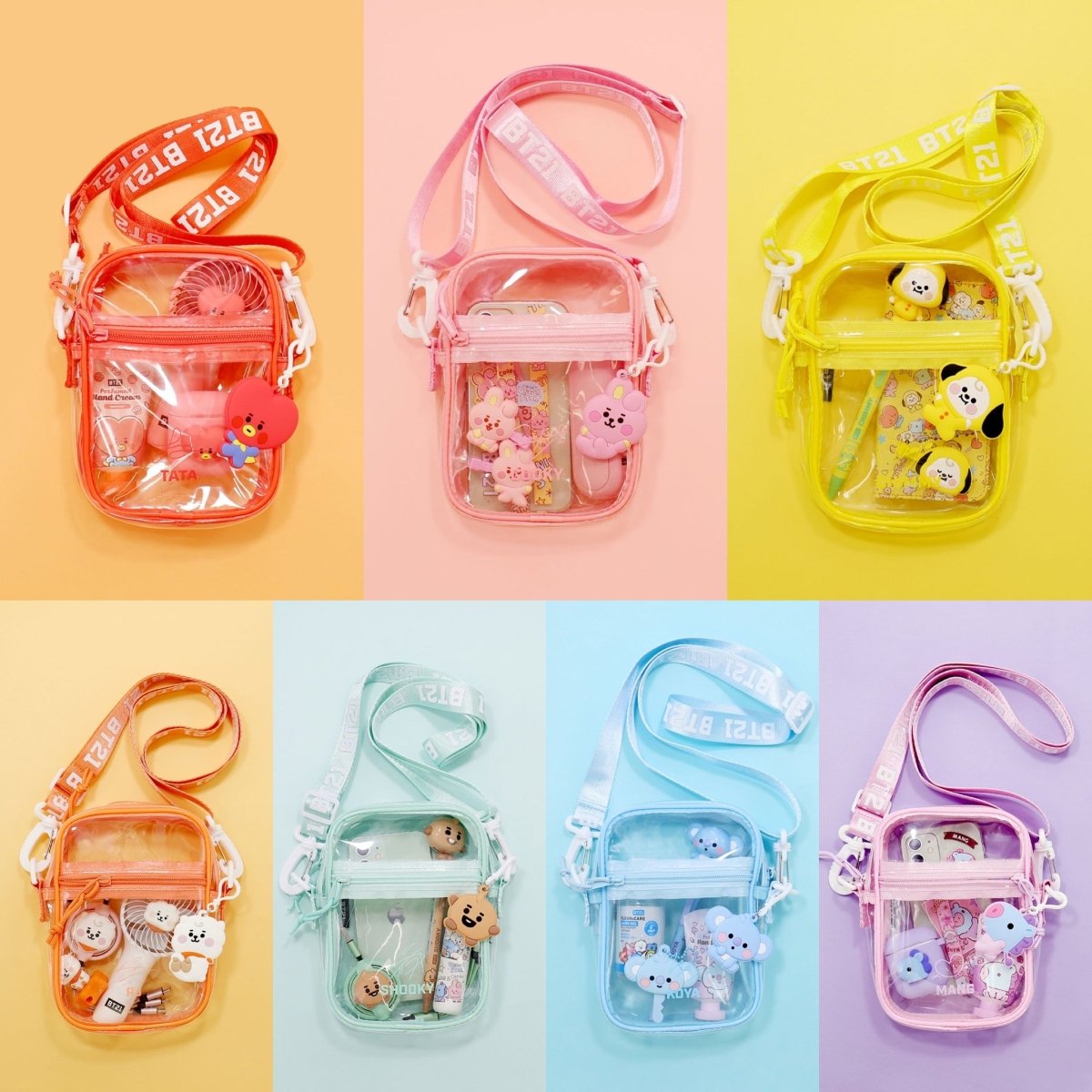 BT21 JAPAN] BT21 Baby PVC Bag with Member Keyring – K-STAR