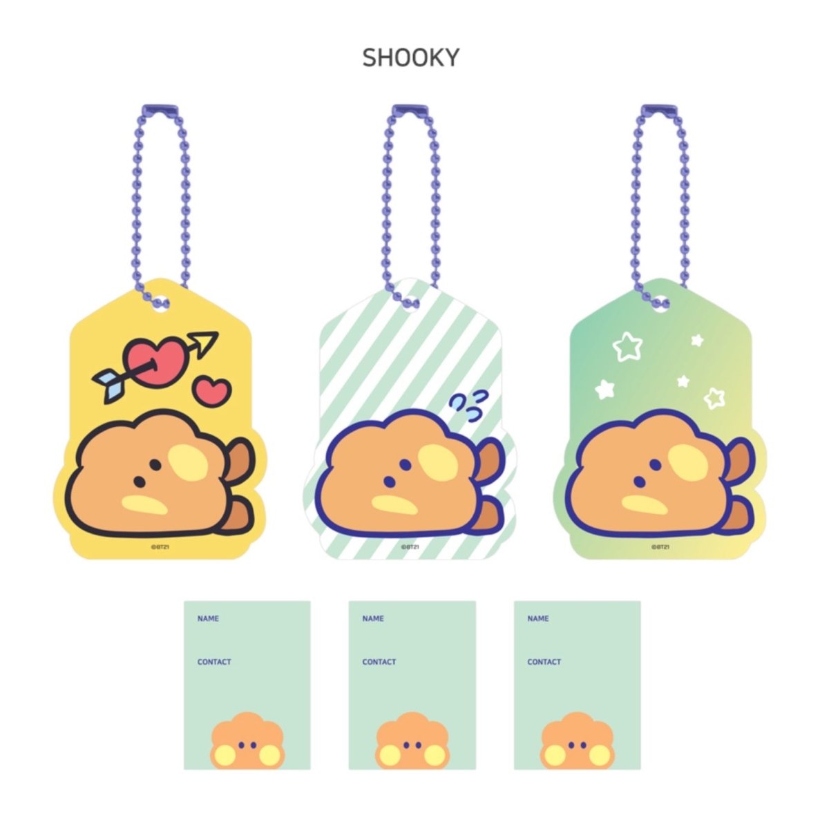 BT21 Minini Official Minini Name Tag SET - K-STAR