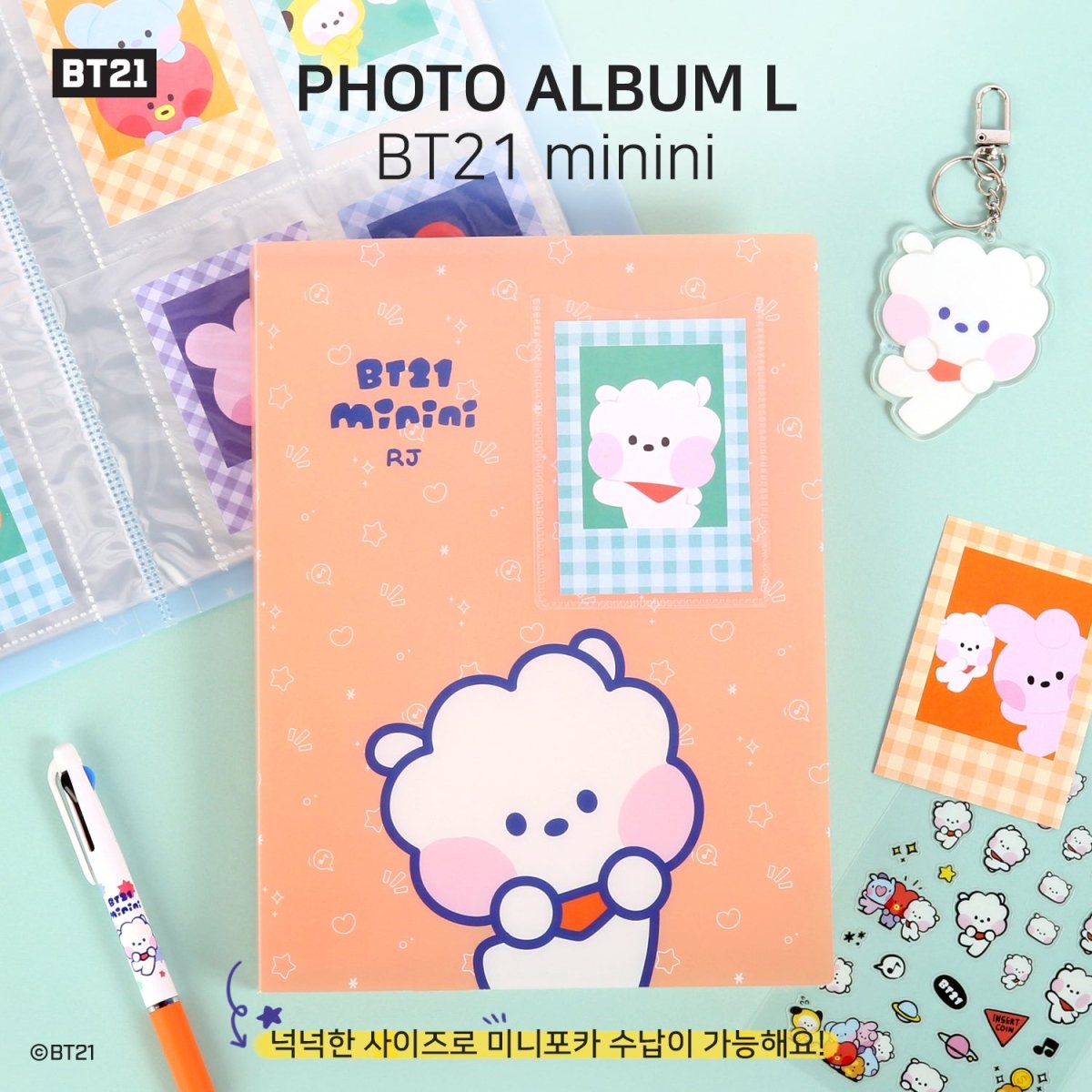 BTS アルバム CD アルバムセット まとめ売り BT21 Tinytan BT21 Minini Photocard Album L Size – K-STAR