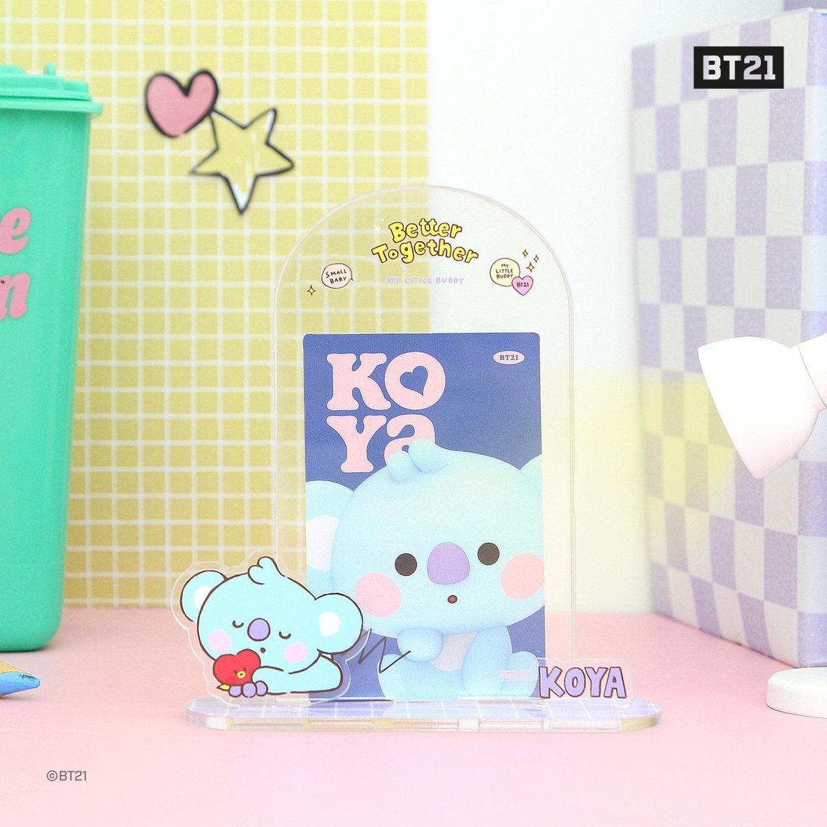BT21 My Little Buddy Official Acrylic Photocard Multi Stand - K-STAR