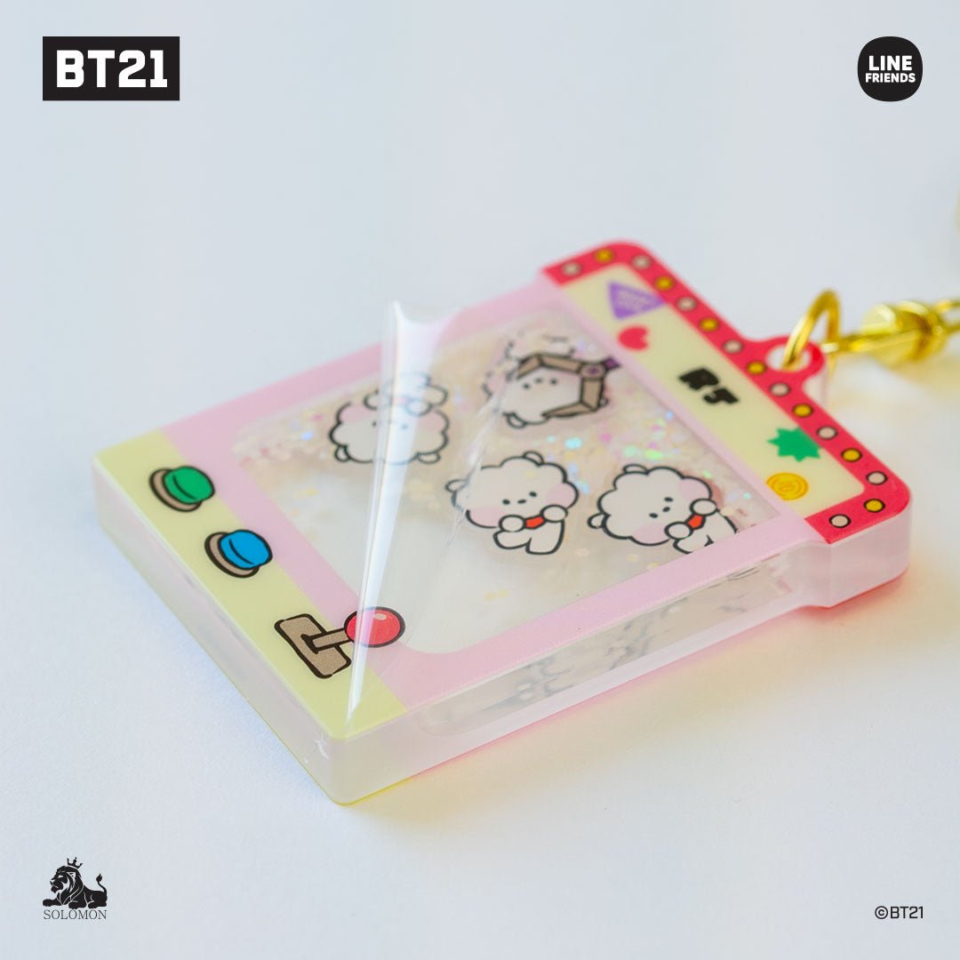 BT21 Official Minini Moving Glitter Key Holder - K-STAR