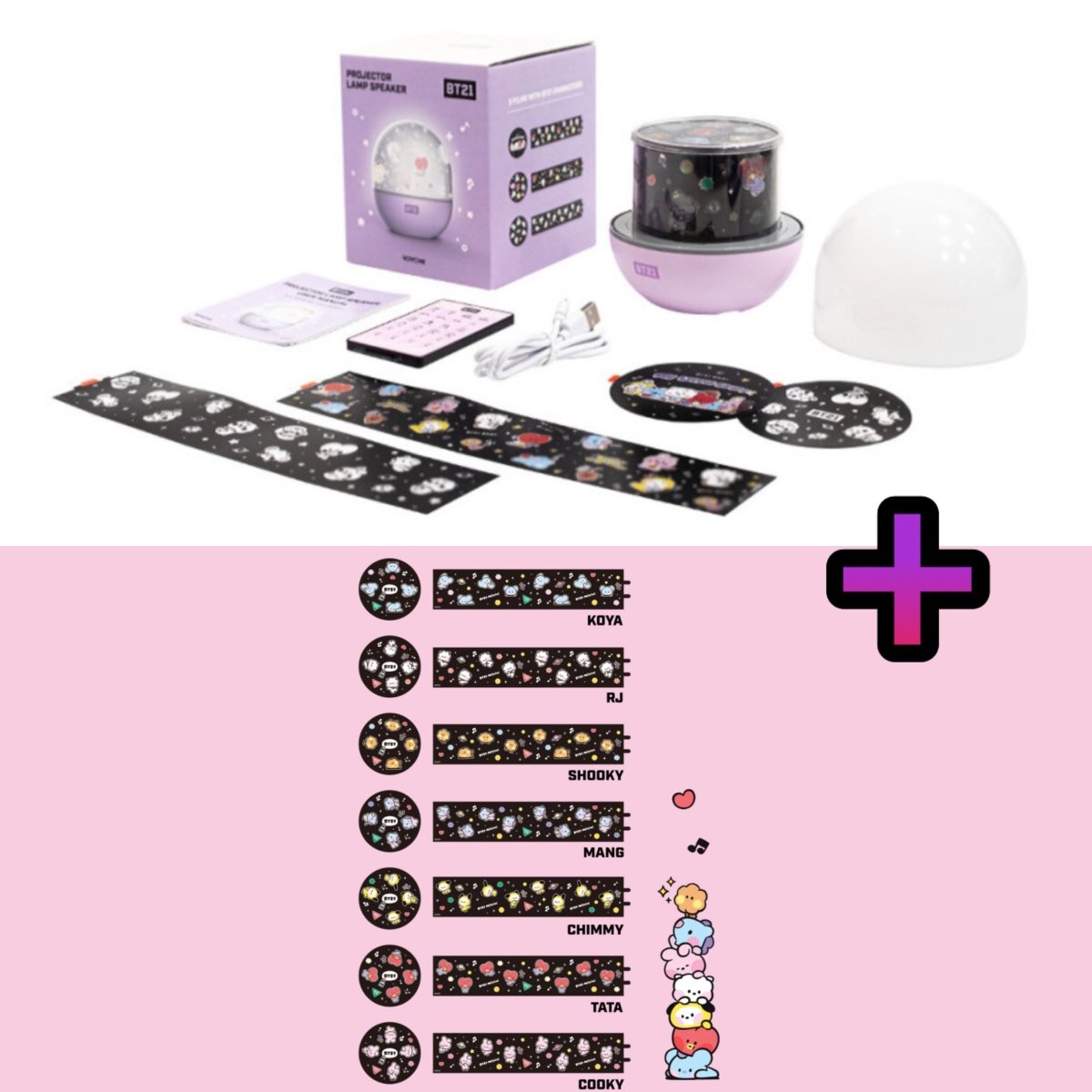 BT21 Official Minini Projector Lamp Speaker (Limited Edition) - K-STAR