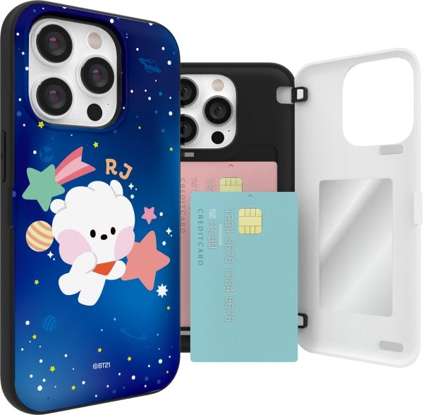 BT21 Official minini Space Magnet Card Bumper Case for iPhone - K-STAR