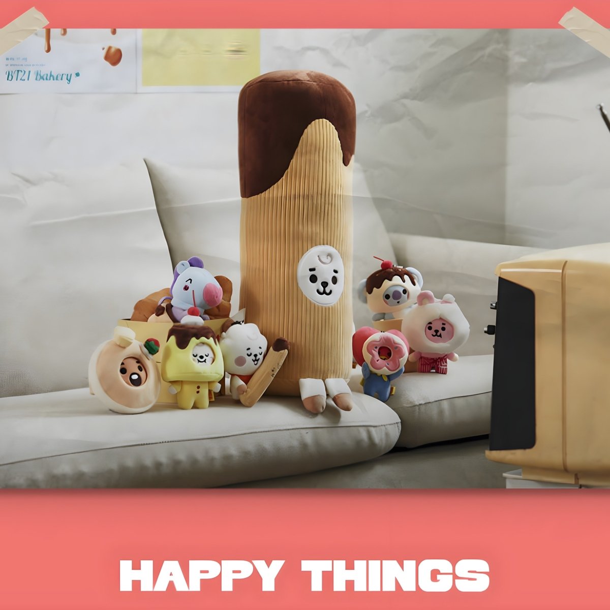 BT21 Official RJ Sweet Things Big Churros Pillow