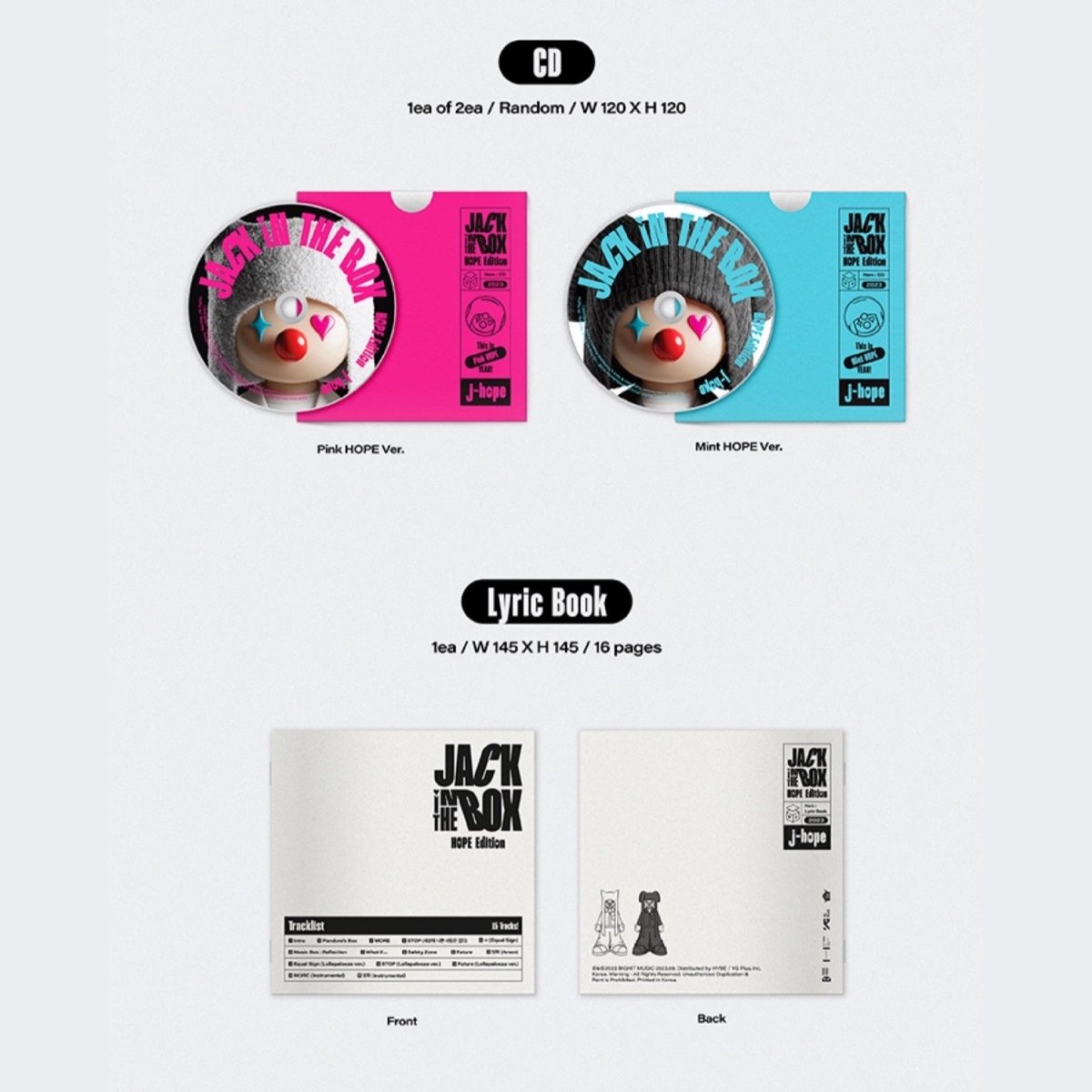 BTS j-hope - Jack In The Box 1st Solo Album HOPE Edition + Weverse PO –  K-STAR