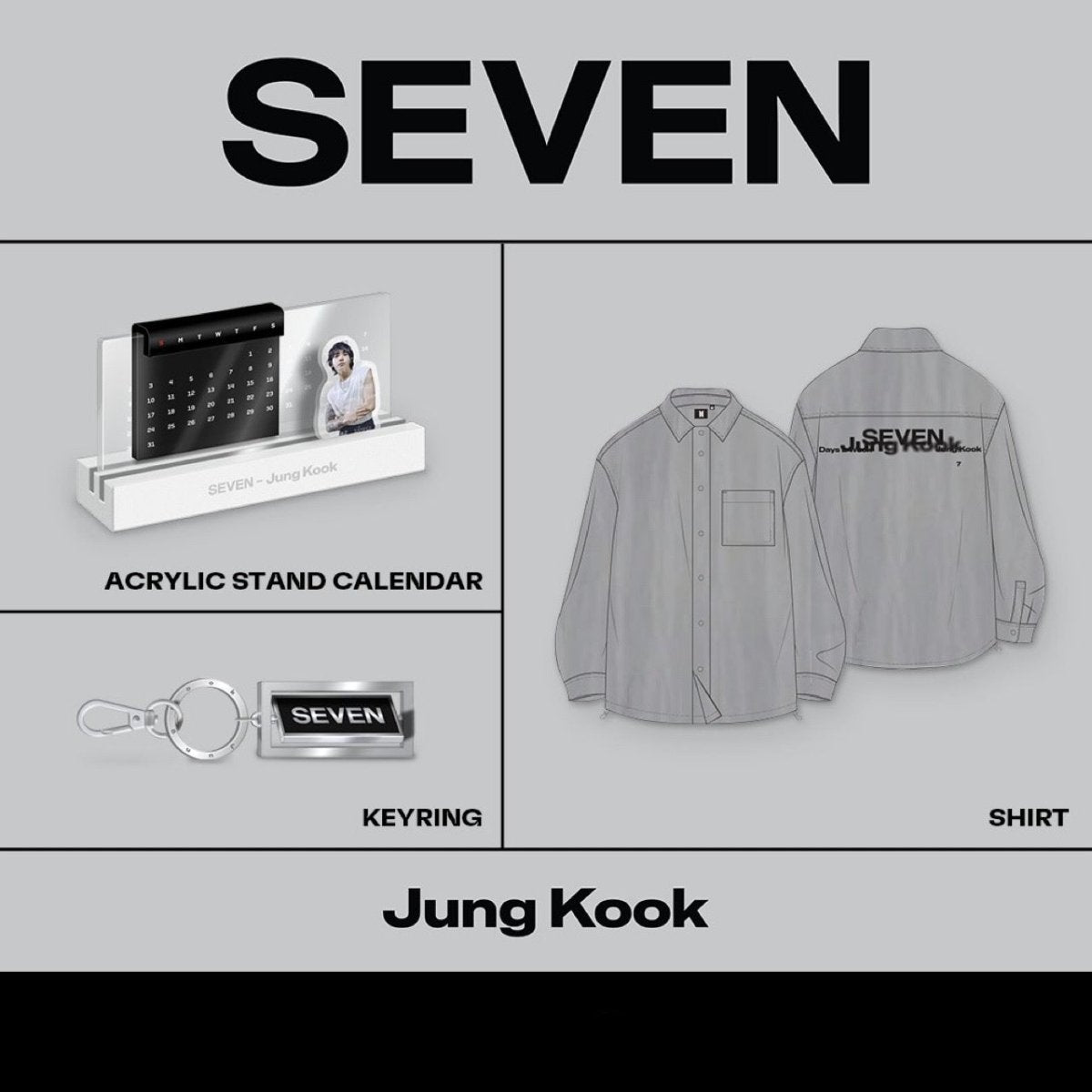 BTS JungKook Solo Digital Single Seven Official MD – K-STAR