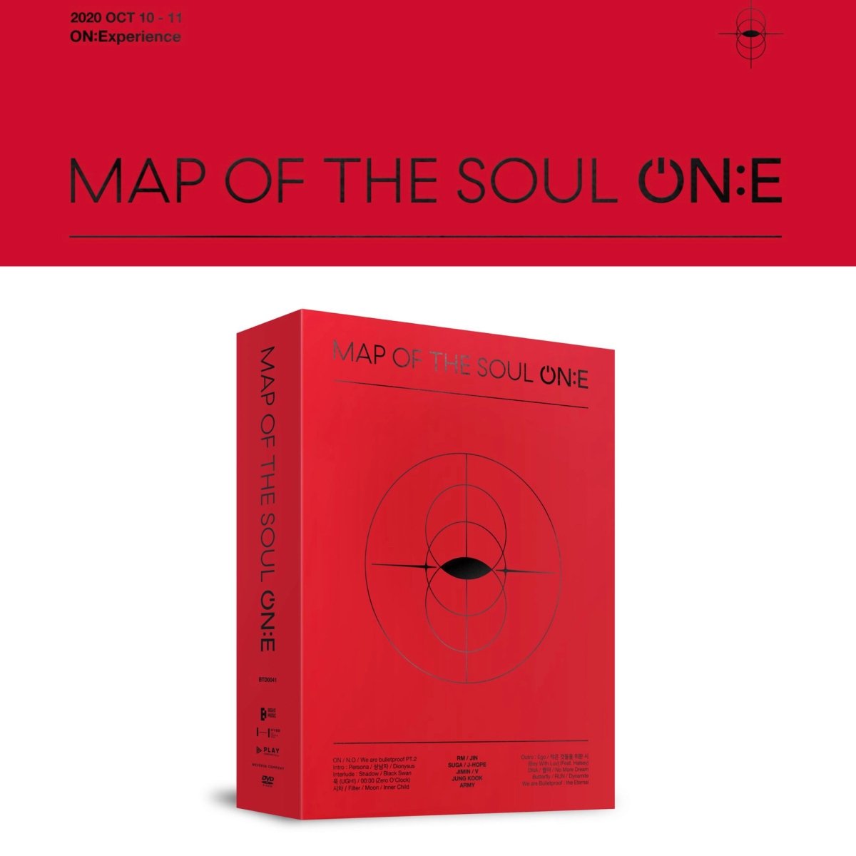 BTS MAP OF THE SOUL ON:E DVD + Photobook