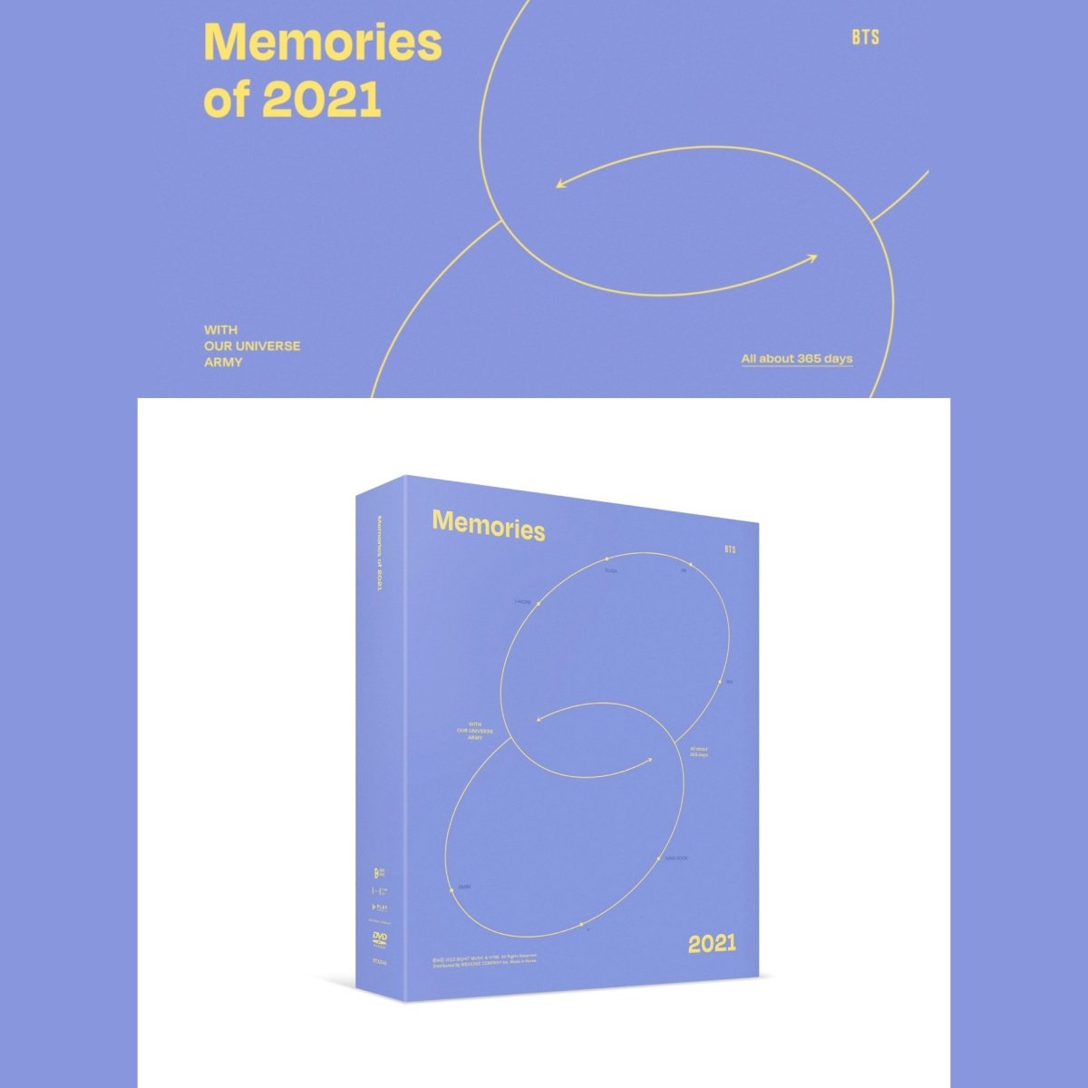 BTS OFFICIAL MEMORIES 2021 DVD
